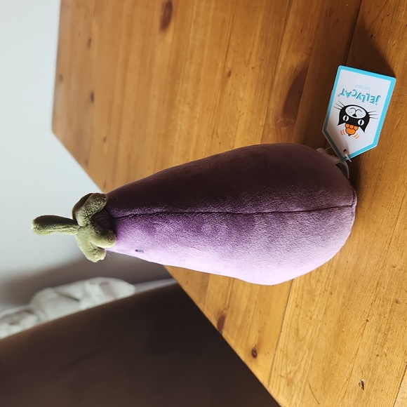 Jellycat Vivacious π Eggplant 7x3.75" Plush & Soft NWT - Picture 3 of 6